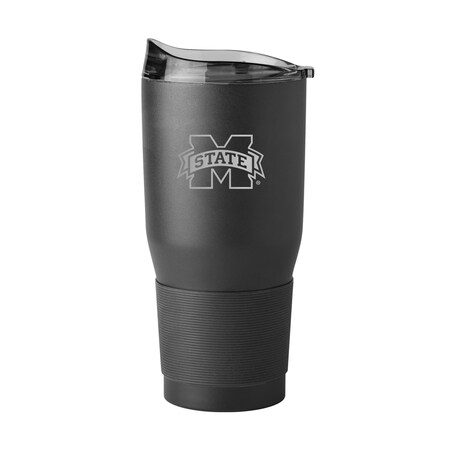 Logo Brands Mississippi State 30oz Etch Powder Coat Tumbler 177-S30PT-BLK-9